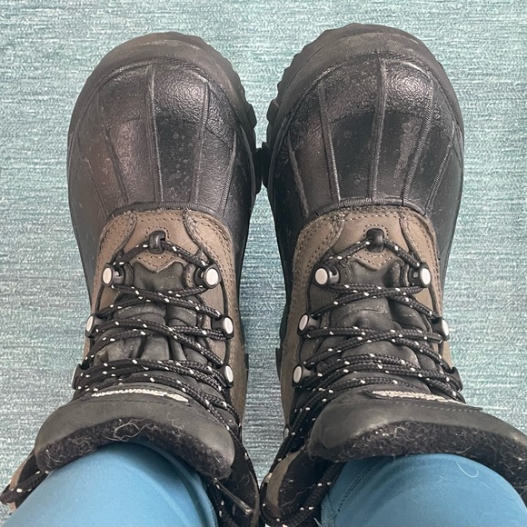 Columbia Gray Insulated Omnitech Waterproof Nisqually Winter Boot Size 6.5 - Picture 3 of 16